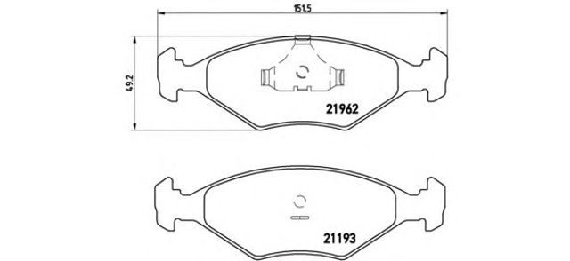 Гальмівні колодки P23055 BREMBO