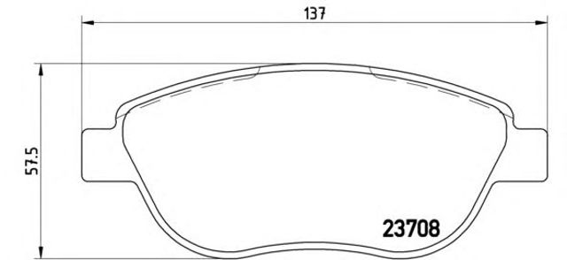 Колодки гальмівні дискові комплект P23119 BREMBO