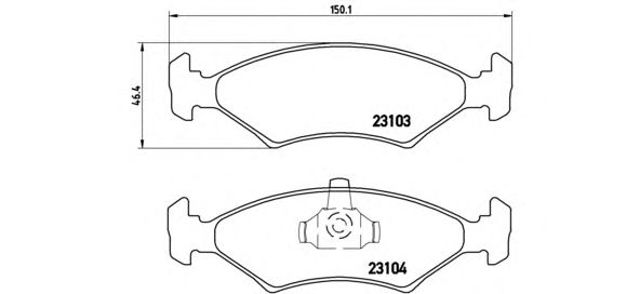 Тормозні колодки P24043 BREMBO