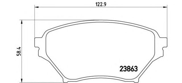 Колодки гальмівні дискові комплект P49029 BREMBO