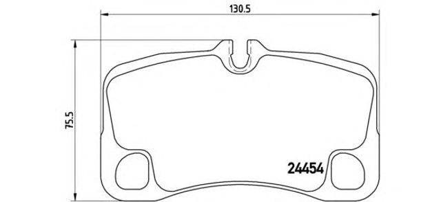 Колодки на гальмо задній дисковий P65013 BREMBO