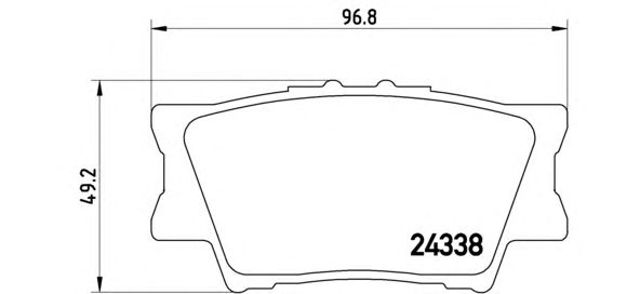 Задні дискові колодки P83089 BREMBO