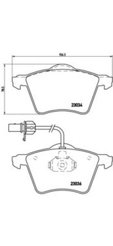 Тормозні колодки P85052 BREMBO