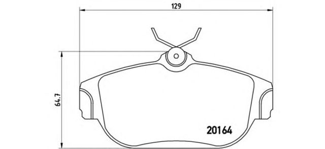 Тормозні колодки P86007 BREMBO