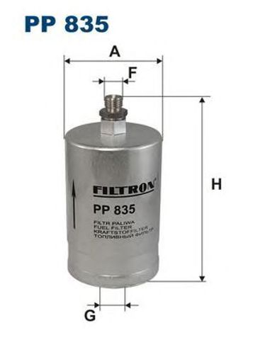 Фільтр паливний PP835 FILTRON