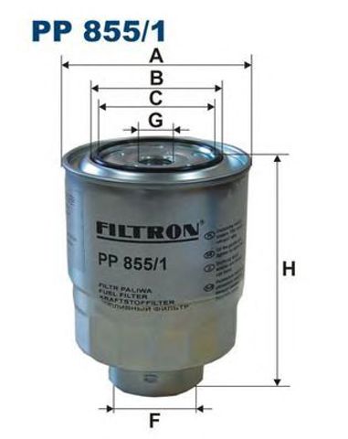 Фільтр паливний PP8551 FILTRON