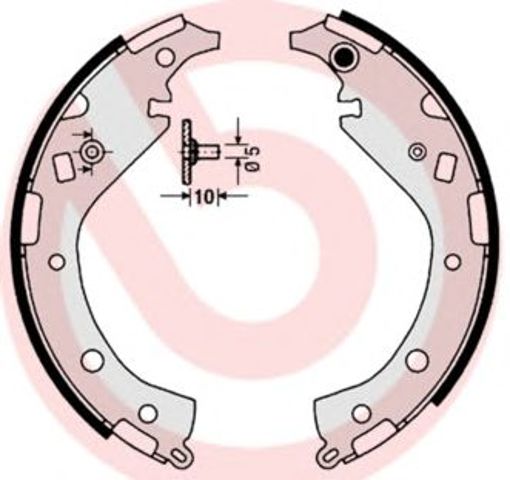 Колодки гальмівні задні, барабанні S83549 BREMBO
