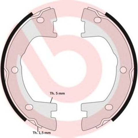 Колодки гальмівні задні, барабанні SA6506 BREMBO