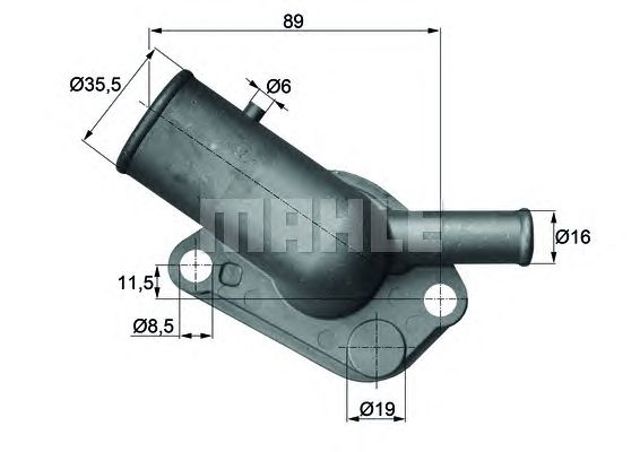 Блок термостата TI6487D MAHLE