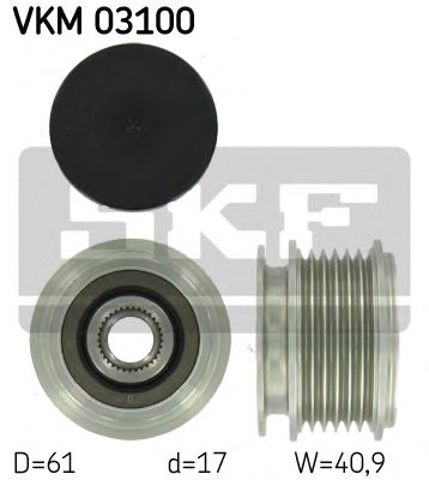Шків генератора VKM03100 SKF