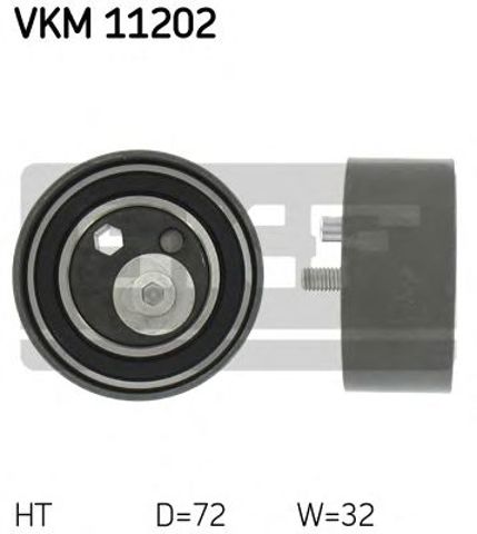 Ролик натягувача ременя ГРМ VKM11202 SKF