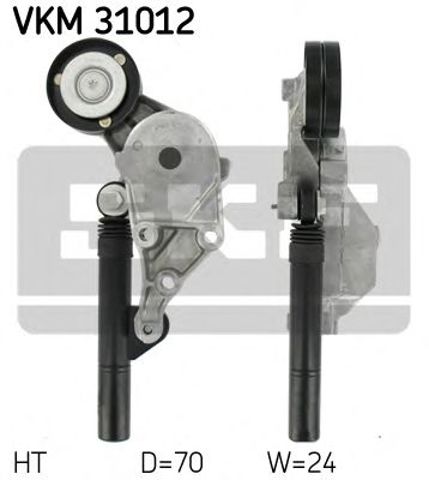 Натяжна планка поліклинового ременя VKM31012 SKF