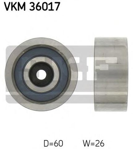 Ролик натяжителя ременя агрегатів VKM36017 SKF