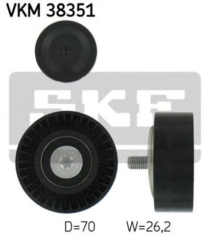 Ролик приводного ременя, паразитний VKM38351 SKF
