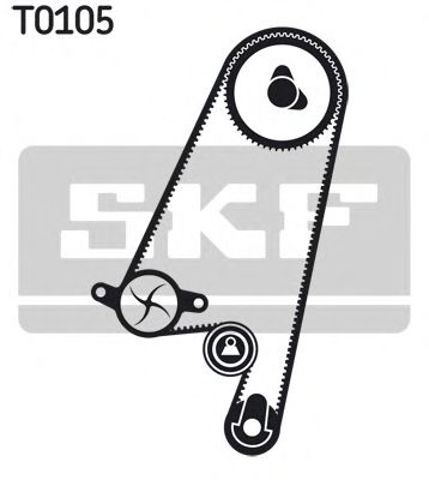 Ремінь ГРМ, комплект VKMA05402 SKF