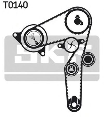 ГРМ ремень VKMC02192 SKF