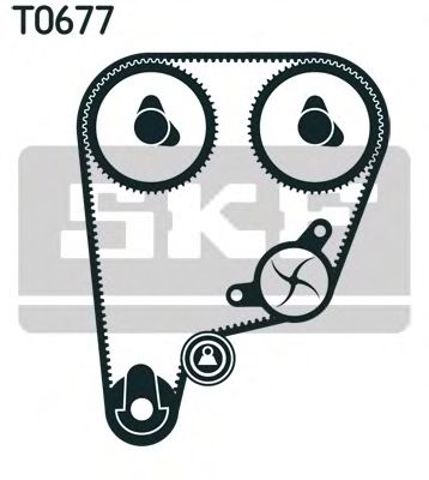 ГРМ ремень VKMC93210 SKF