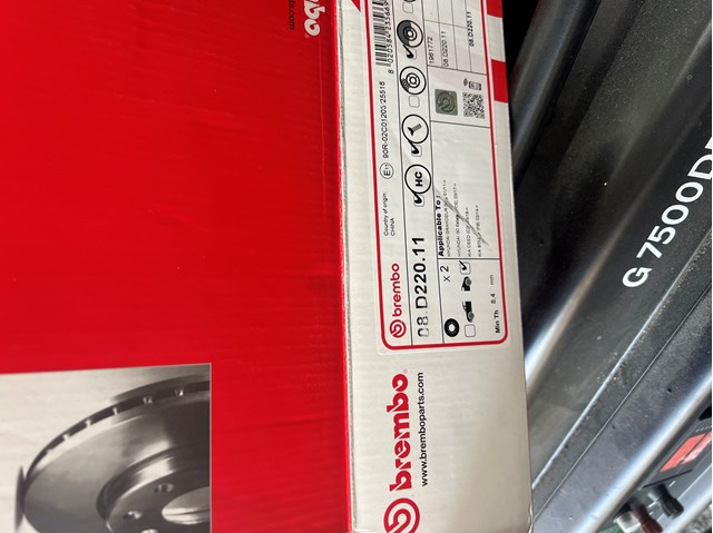 Задні дискові гальма 08D22011 BREMBO