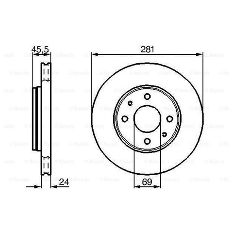 Ротор гальмівний 0986478493 BOSCH