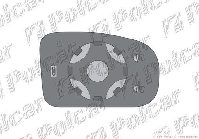 Вклад зеркала внешнего прав volkswagen polo (6kv) classic/комби, 11.95-06.01 9524551M