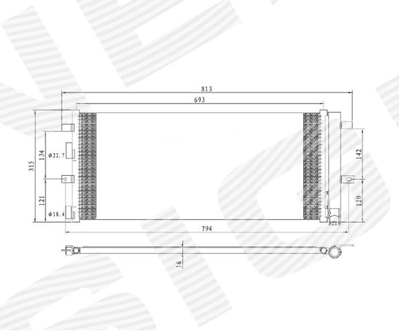 Радиатор кондиционера ford s-max, 10 - 15 RC4211