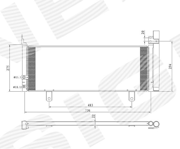 Радиатор кондиционера toyota camry, 15 - 17 RC940639