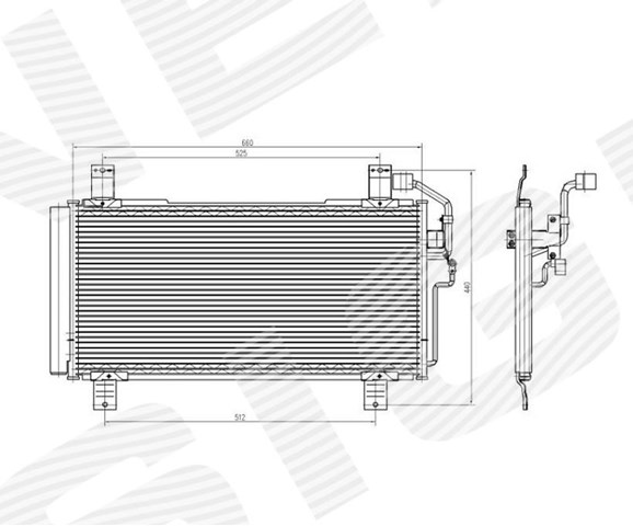 Радиатор кондиционера mazda 6, 02.02 - 08.07 RC94928