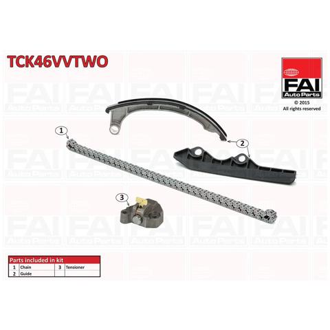 Ланцюг ГРМ, комплект TCK46VVTWO FAI