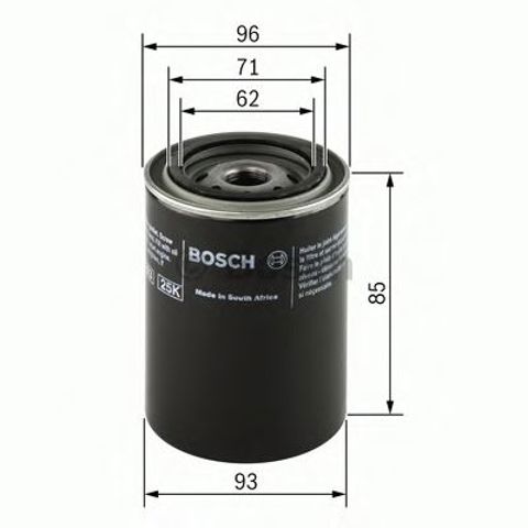 Bosch ,p3219 h=85mm фільтр масляний volvo 2,0-3,0 76-97 opel 2,8 0 451 103 219