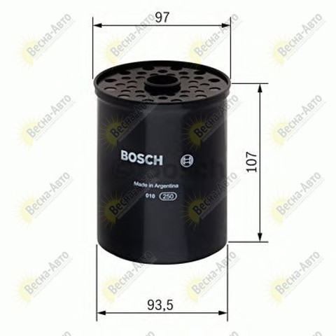 Bosch n4448 h=107mm фільтр паливний диз. jeep grand cherokee ii 3,2d 99- 1 457 434 448