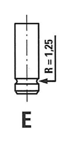 Клапан випускний opel 4239/rcr ex R4239/RCR