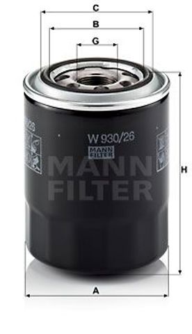 Фільтр масляний двигуна wl7450/op632/7 (вир-во wix-filters) W 930/26