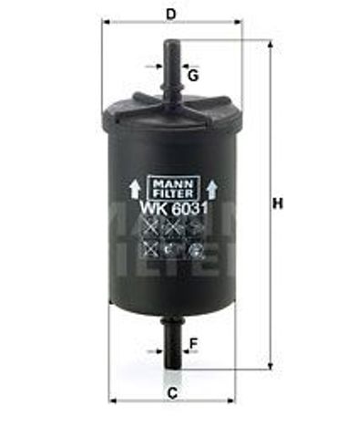 Фільтр паливний WK 6031
