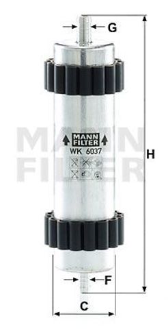 Фільтр паливний audi a6, a7 2.0-3.0 tdi 10- (вир-во mann) WK 6037