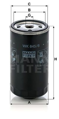 Фільтр паливний (спецвикуп) WK 845/6
