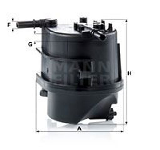 Фільтр паливний nemo/bipper 1.4hdi 08- WK 939