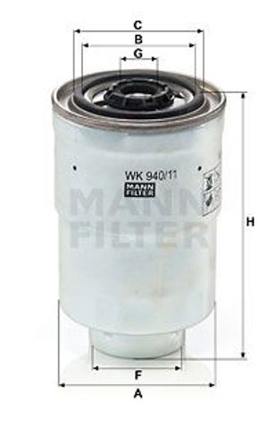 Febi mitsubishi фільтр паливний colt 1.8d galant 2.3td WK 940/11 x