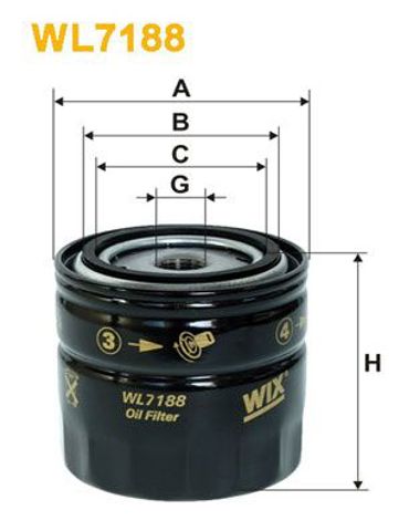 Фільтр олії WL7188