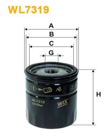 Масляний фільтр WL7319