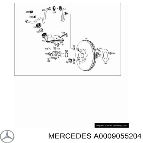Датчик розрядження вакуумного підсилювача гальм A0009055204 MERCEDES