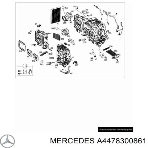 Електропідігрівач повітря системи опалення салону A4478300861 MERCEDES