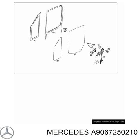 Вікно (передніх дверей) двері A9067250210 MERCEDES