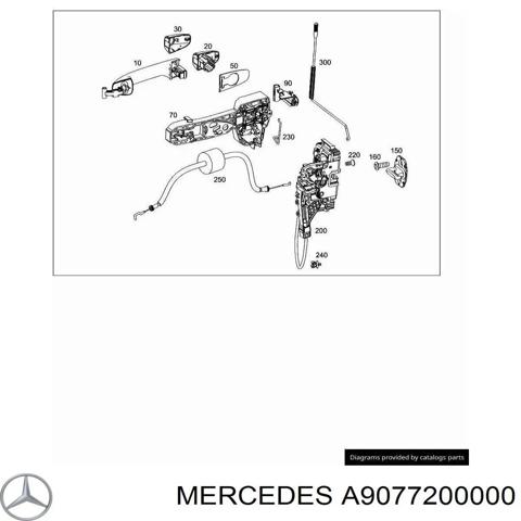 Замок дверей водія A9077200000 MERCEDES