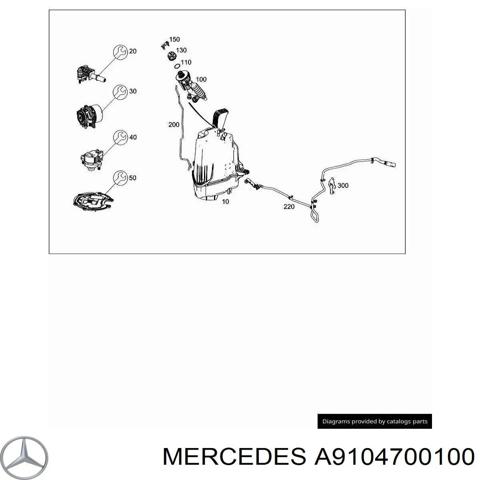 Заливна горловина бака AD BLUE A9104700100 MERCEDES