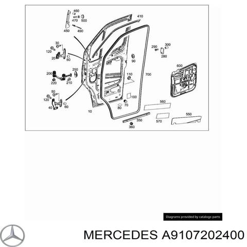 Двері передні, ліві A9107202400 MERCEDES