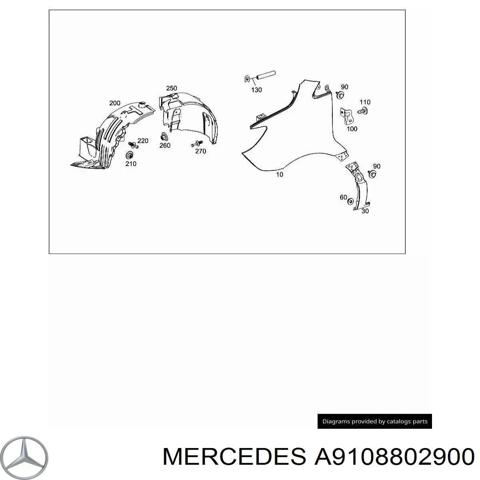 Переднє праве крило A9108802900 MERCEDES