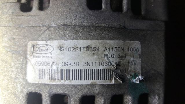 Авто генератор MS1022118354 FORD