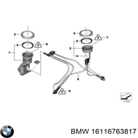 Електробензонасос 16116763817 BMW