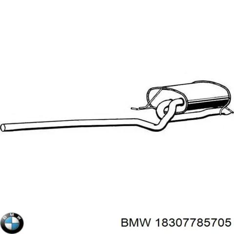 Глушник, задня частина 18307785705 BMW