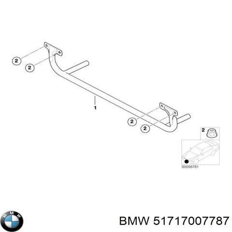 Балка бампера переднього 51717007787 BMW